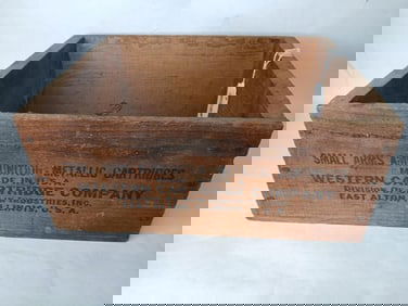 Western Cartridge Company Wood Shipping Crate