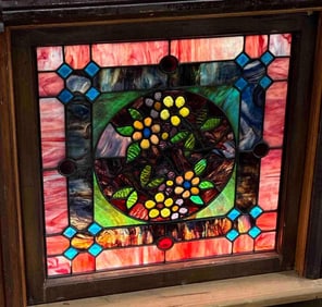 Illuminated Stained Glass Bouquet Window