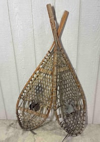 Large Early Pair of Snow Shoes