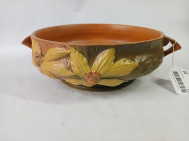 Roseville Clematis Shallow Compote Bowl