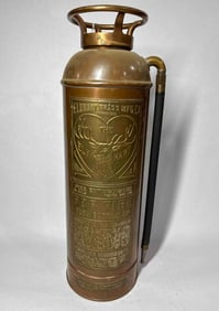 Elkhart Brass Co. Brass Fire Extinguisher