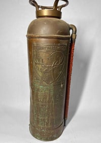 Elkhart Brass Co. Brass Fire Extinguisher