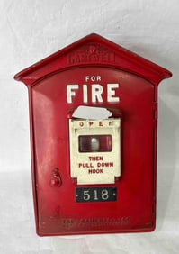 The Gamewell Co. Cast Iron Fire Alarm Call Box No. 518