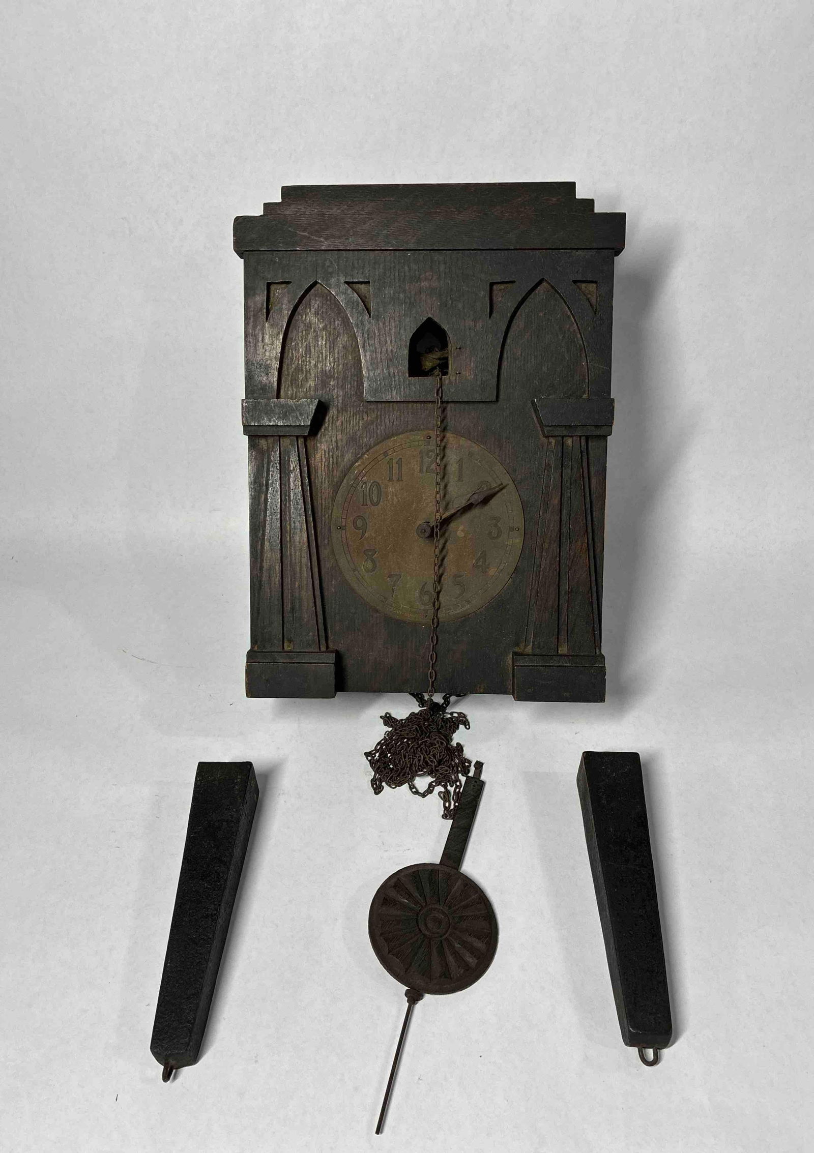 Very Early American Weighted Cuckoo Clock (1 of 8)