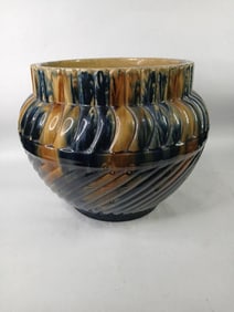 Glazed Yellow Ware Jardiniere