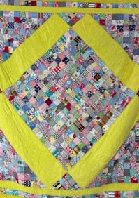 Hand Stitched Early Patchwork Quilt