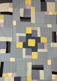 Hand Stitched Patchwork Multi Color / Patterned Quilt
