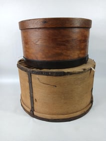 Awesome Primitive Dry Grain Measure * WOW* and Rustic Banded Measure