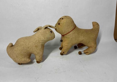 Flour Sack Hand Made Pull Along Animals