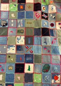 Life Long Boys Denim Hand Stitched Quilt