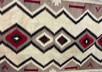 Navajo Indian Rug / Saddle Blanket
