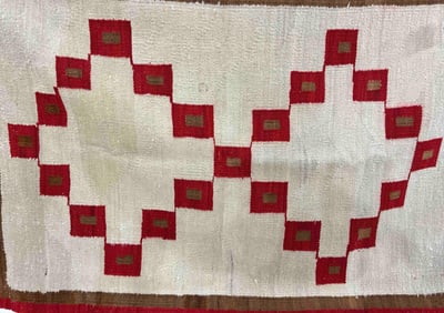 Navajo Indian Rug / Saddle Blanket