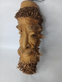 Mid Century Carved Figural Man of the Woods