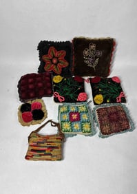 Piccadilly, Velvet, and Embroidery Pin Cushions