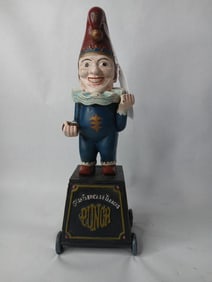 Xonex Cast Iron Punch Cigar Store Coin Bank
