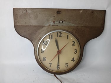 Vintage Ohio Advertising Spark Plug Display Clock Only