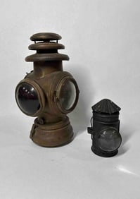 Marine Oil Lamp & Dietz Copper Car Lantern