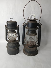 Hibbard, Spencer, Bartlett & Co. and Feuer Hand Lantern Lot of 2