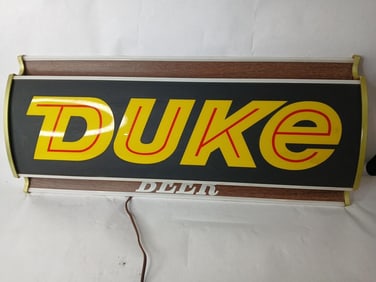 Duke Beer Lighted Wall Hanging Brewery Advertising Sign