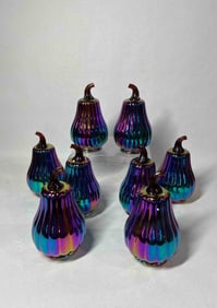 Iridescent Rainbow Glass Gourds