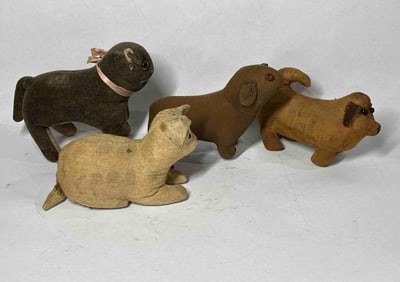 Early Dog and Cat Rag Dolls