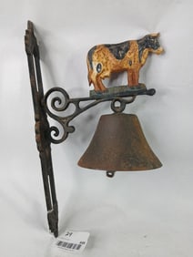 Cast Iron Cow Dinner Bell