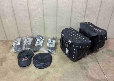 Harley Davidson Saddle Bags, Hats, and Boot Covers