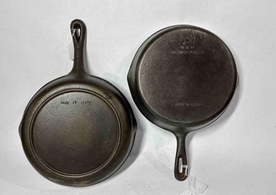 Pair of Cast Iron Skillets