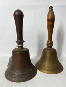 Pair of Brass Teacher Bells