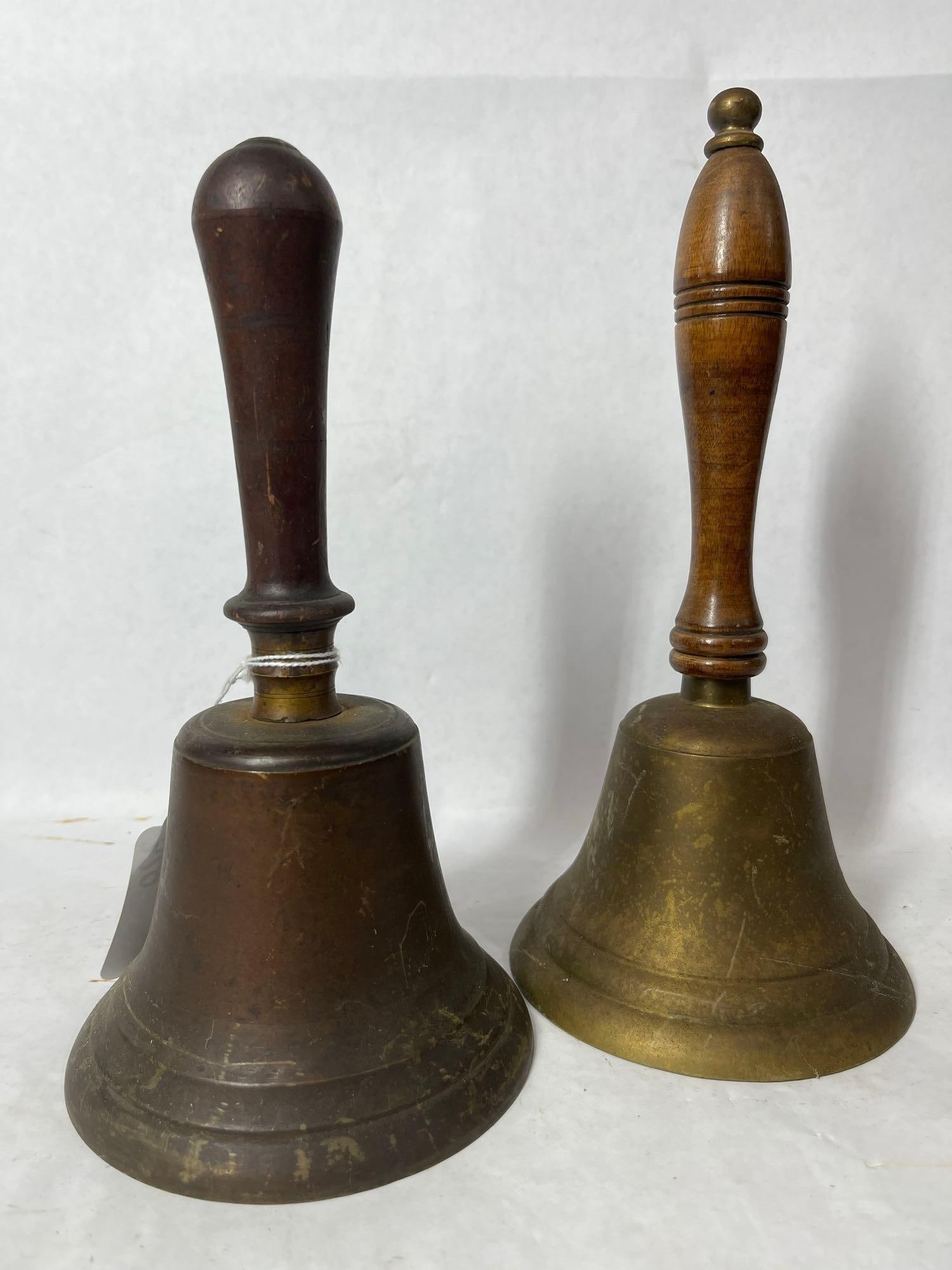 Pair of Brass Teacher Bells (1 of 6)