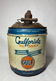Gulfpride HD Motor Oil Can