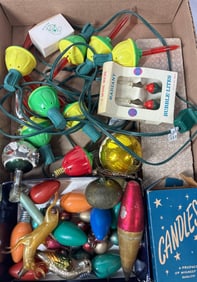 Bubble Lights & Glass Christmas Bulbs