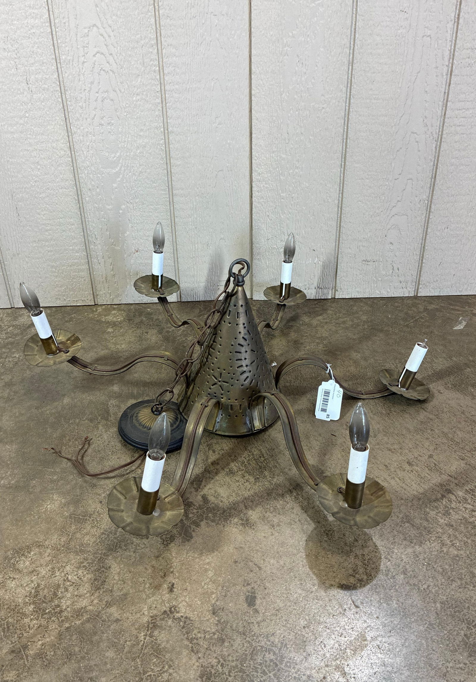 Punched Tin Candle Chandelier (1 of 6)