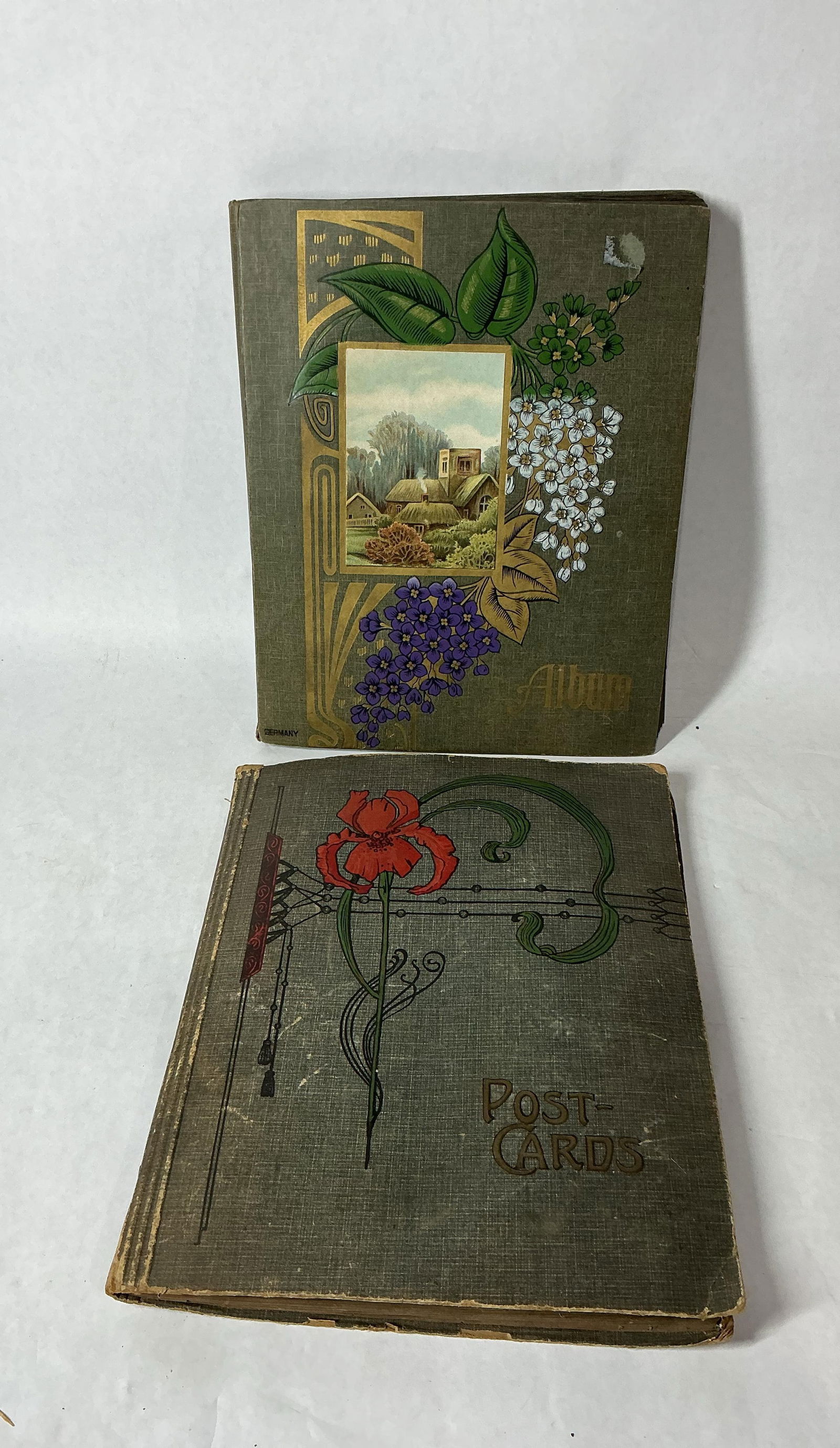 Lot of Very Early Antique Post Card Albums Loaded with Early Post Cards (1 of 8)