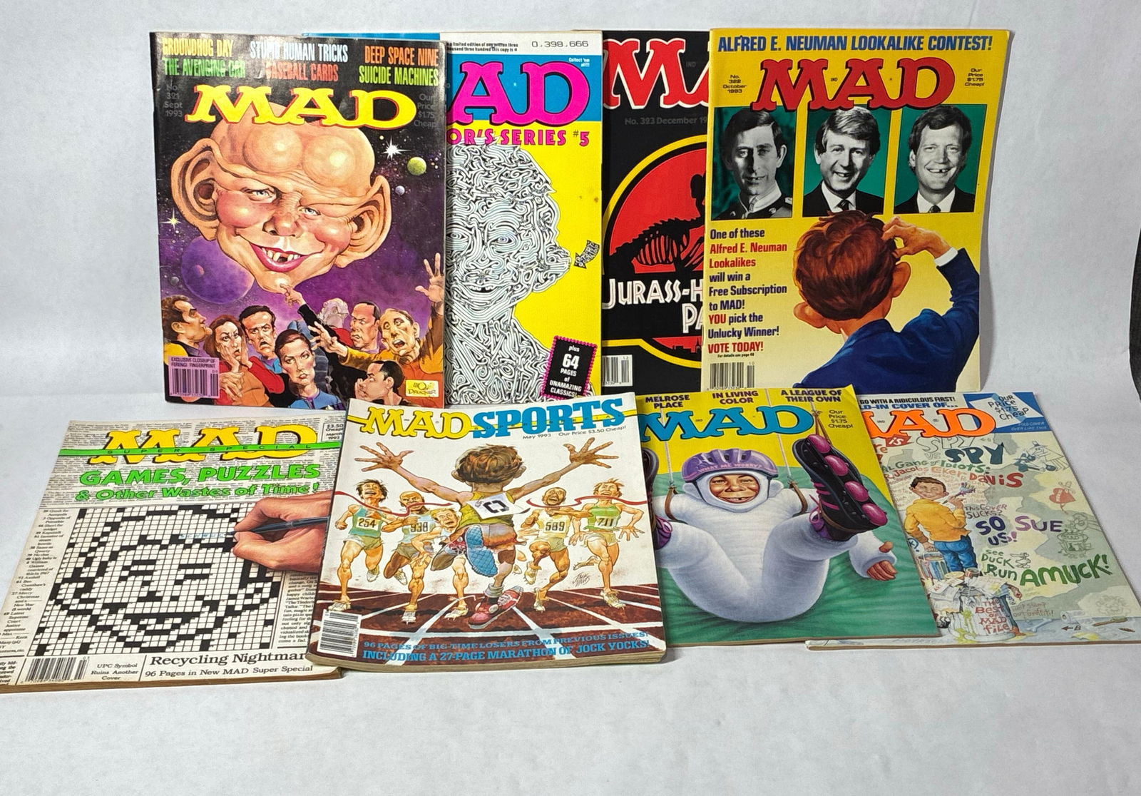 1993 Mad Magazine Comic Book, Sports and Puzzle Books Lot of 8 (1 of 5)
