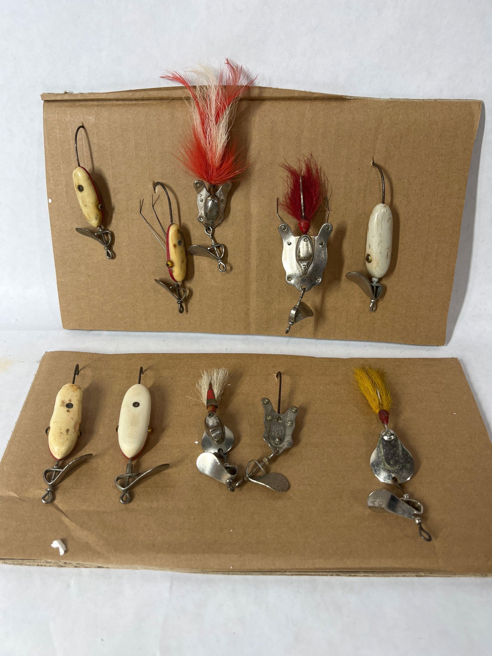 Lot of Vintage Fishing Lures Inc. Al Foss Shimmy and Oriental Wigglers (1 of 4)
