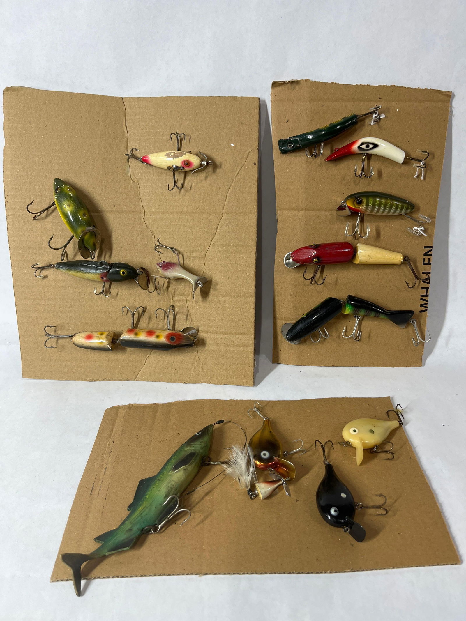 Lot of Vintage Fishing Lures Inc. Zebco Top Secret Doll, Kautzky Lazy Ike, Creek Chub and More (1 of 5)