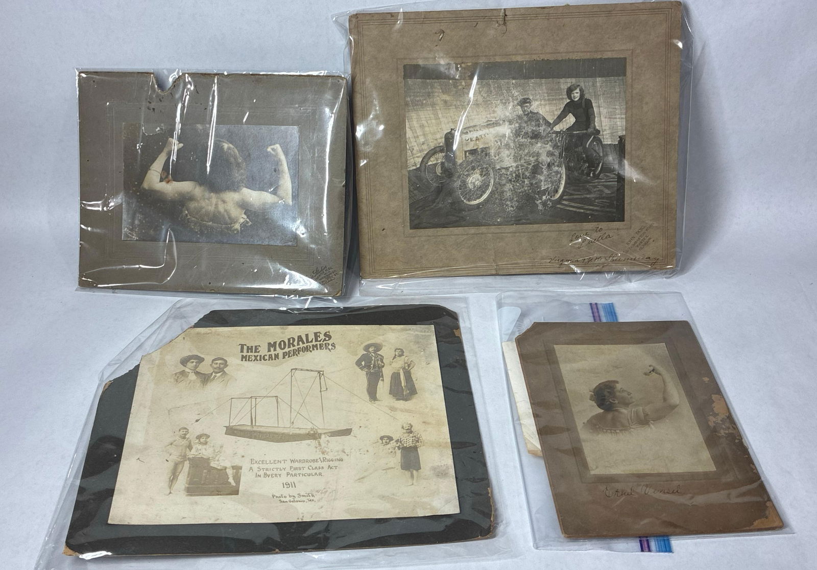 Original 1911 Circus Commemorative Performers Photographs (1 of 8)