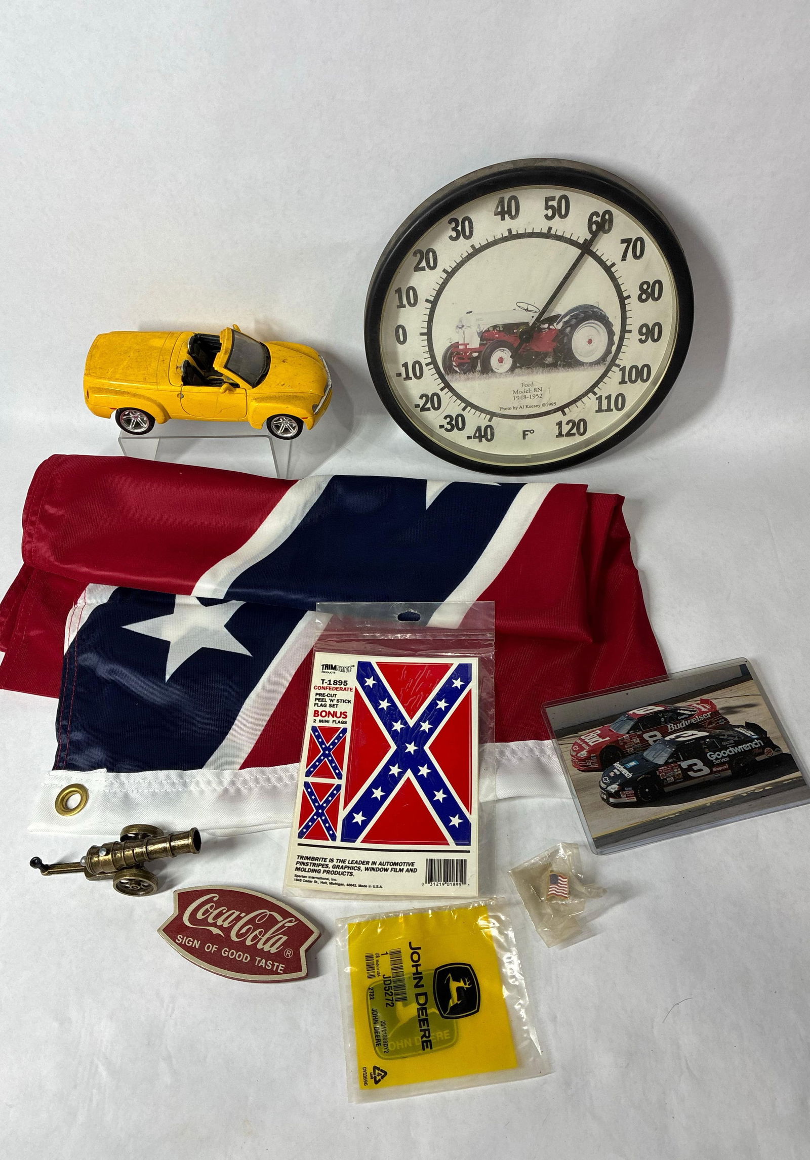 Confederate Flag, Decals, Ford 8N Clock, Magnet, Scale Model Car and More (1 of 7)