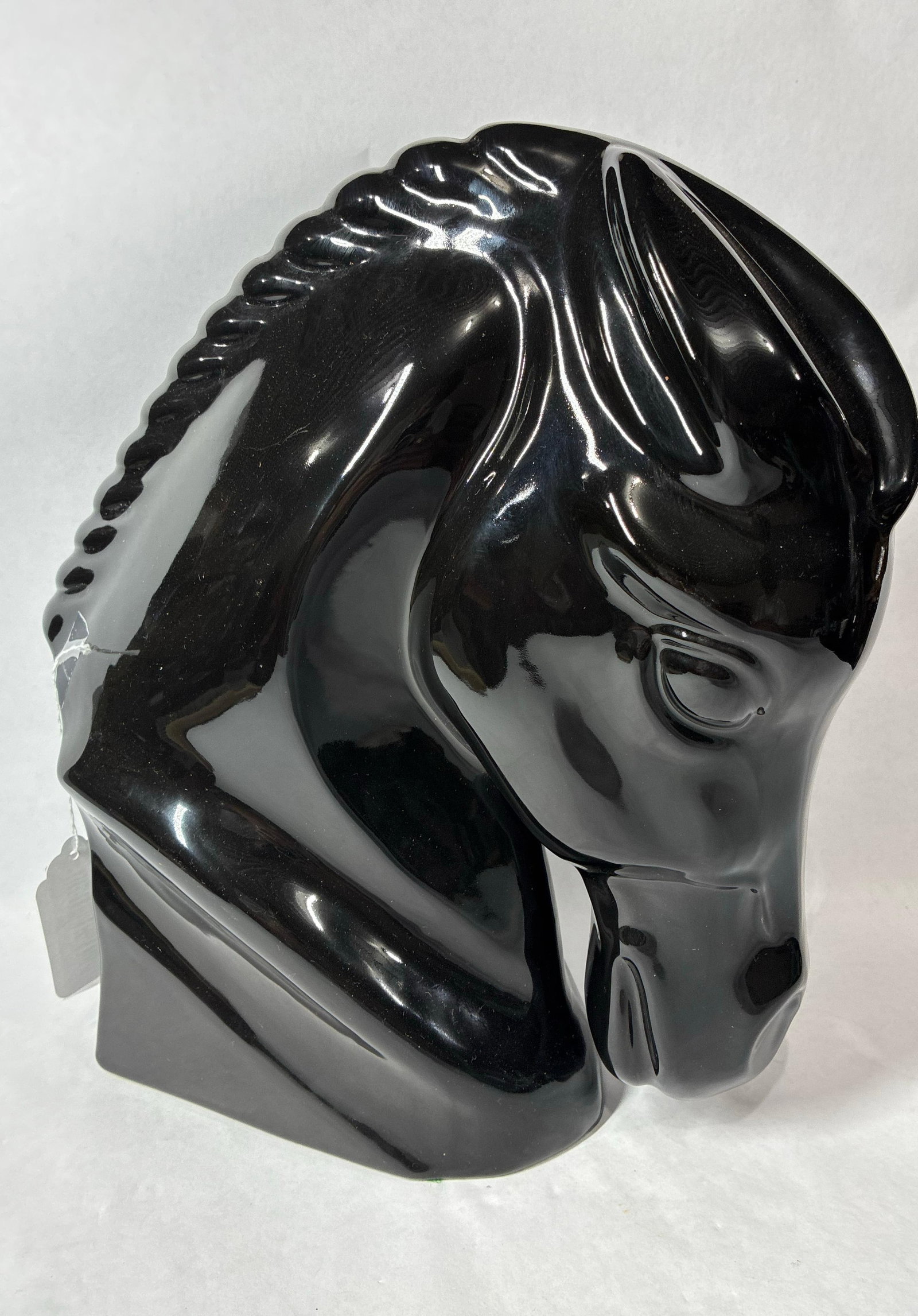 Splendid Haeger Ceramic Dark Knight Horse Head: 14 inches tall x 12, no chips or cracks