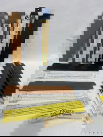 Various Makes and Models of Early Slide Rules in Advertising Cases Lot inc. 8