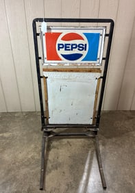 Pepsi Cola Curb SIgn