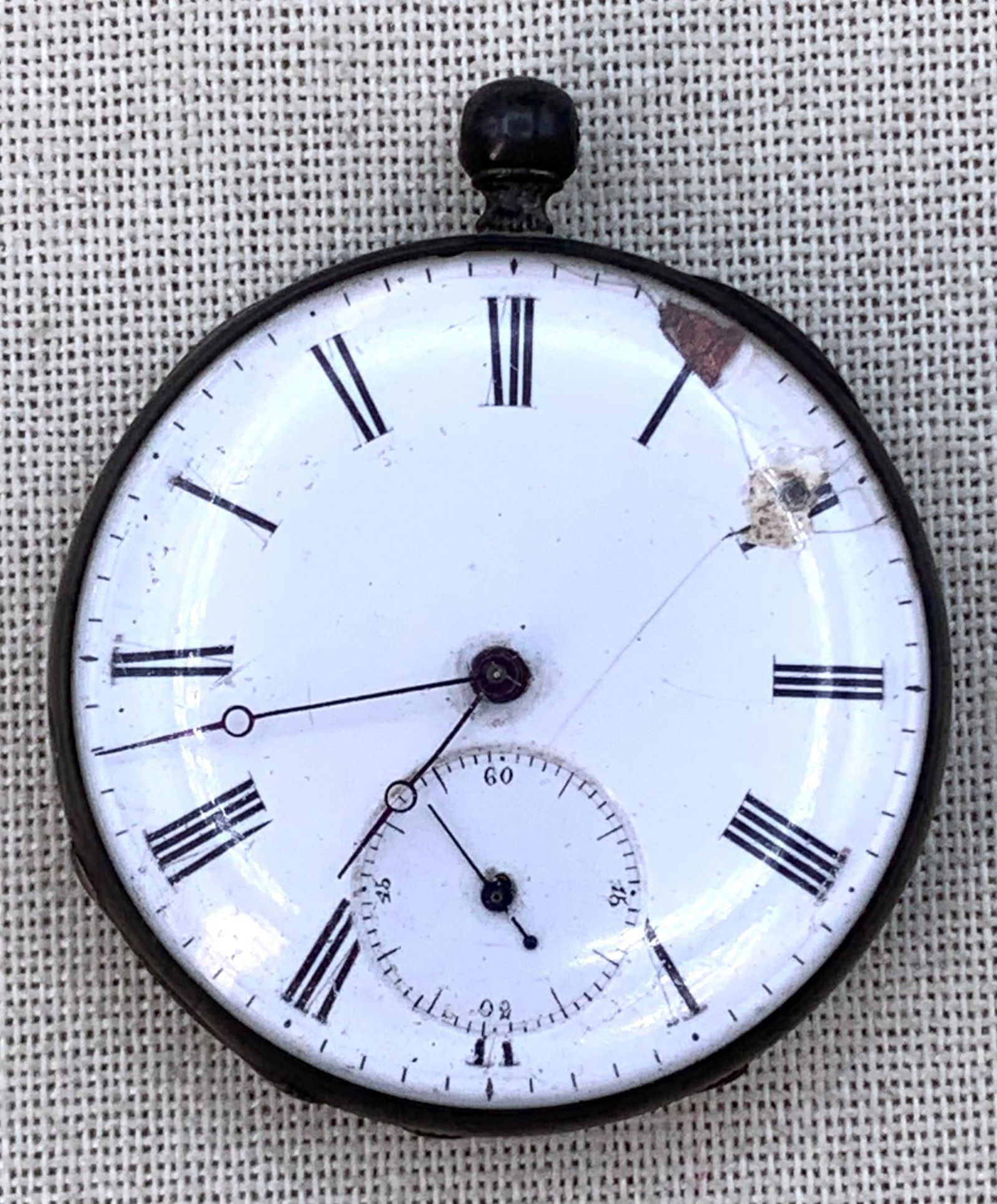 Antique French Key Wind Open Face 8 Ruby Pocket Watch (1 of 13)