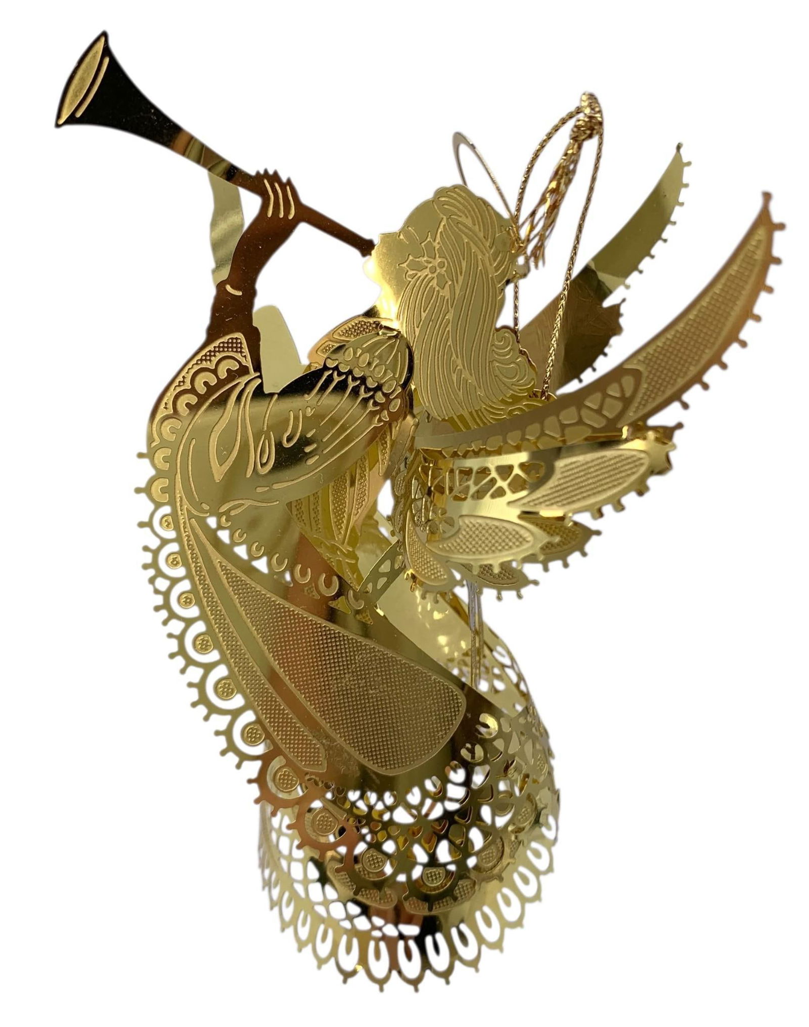 27 pc Vintage Golden Brass Christmas Tree Ornament and Horn Holiday Decoration Collection (1 of 20)