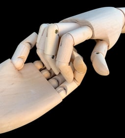 Pair of Articulated Wood Artist Model Poseable Hands