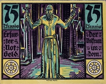 20 c1920-1921 German Notgeld Emergency Money, Antique Uncirculated Paper Currency