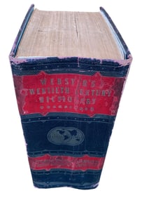 Colossal Early Twentieth Century Unabridged Dictionary Book