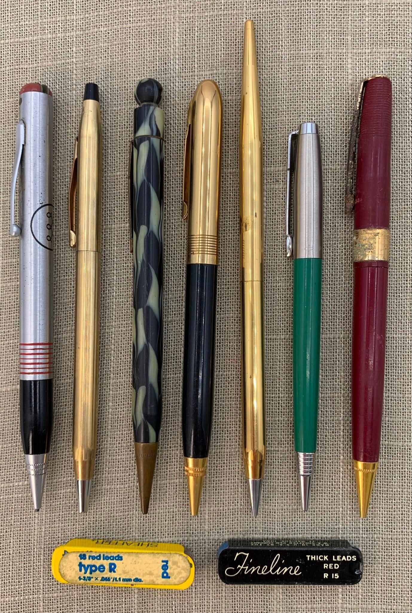 9 pc Vintage Cross, Parker, Conklin, Knife Pencil, Wearever, Mechanical Pencil Collection (1 of 5)
