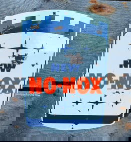 Vintage GULF NO-NOX Porcelain Automotive Service Station, Gas Station, Advertising Sign