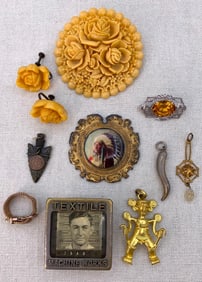 11 pc Antique to Vintage Curiosity Collection